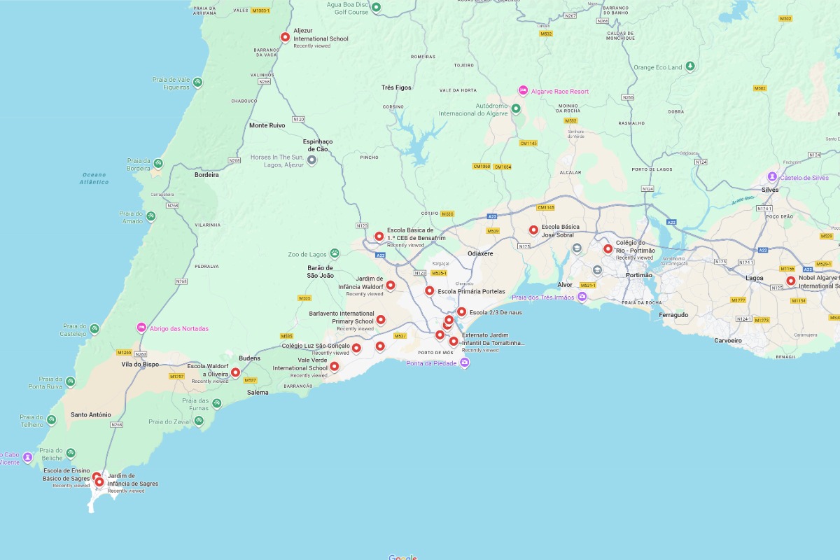 School and Nursery map in the Western Algrave » Sunny Steve