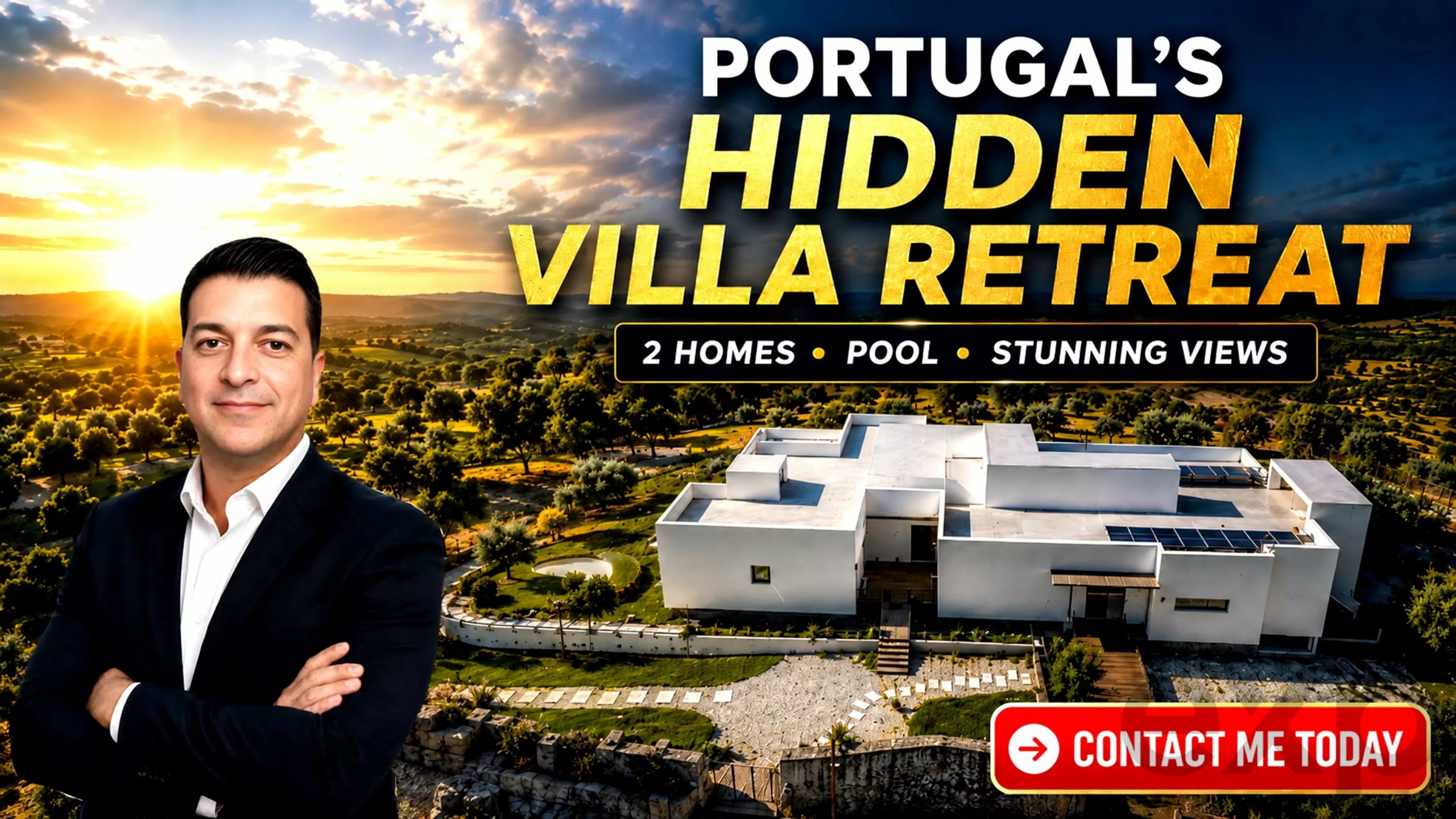 5-Bedroom Villa – Two Independent Homes, Swimming Pool, 2,565 m² Plot and Active Local Accommodation Licence