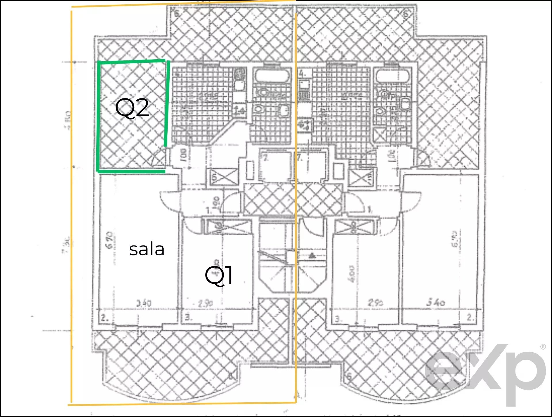 Converted T2 last floor apartment – Alvor. Portimão