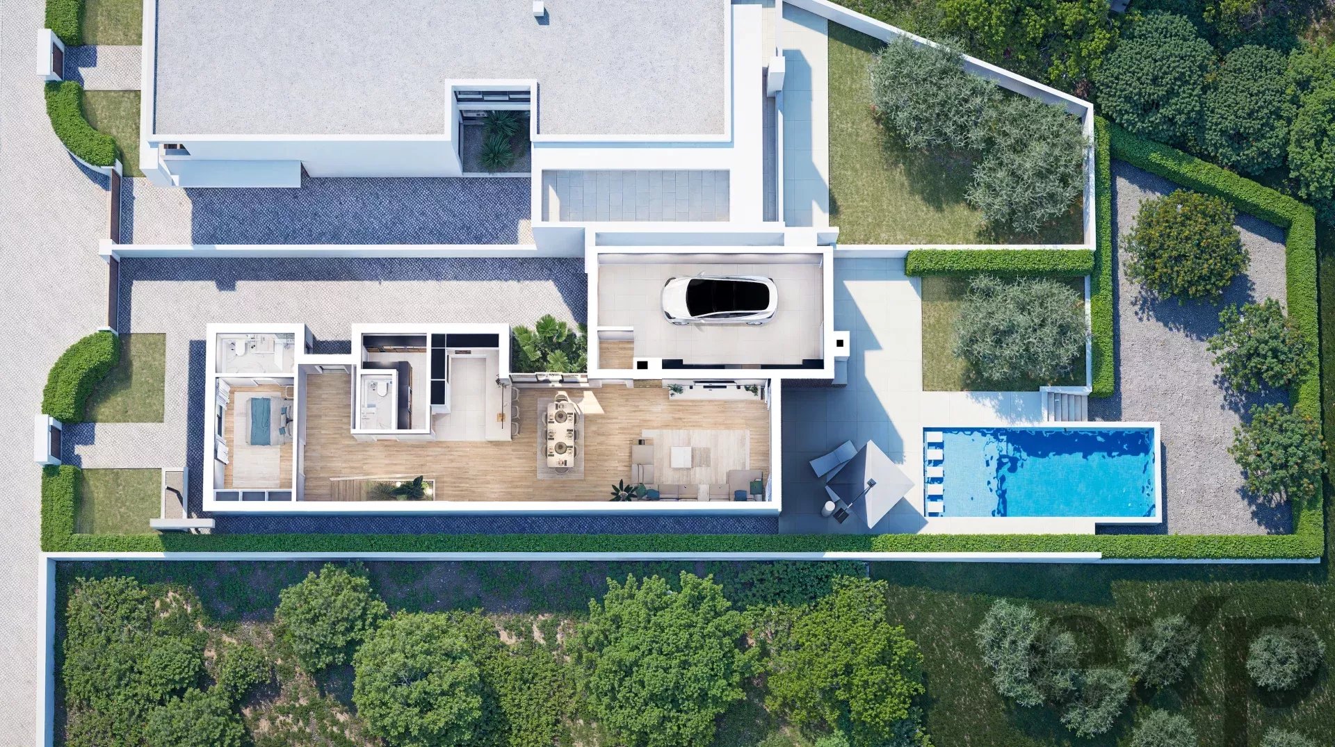 T4 Housing with Pool in Bordeira – Santa Bárbara de Nexe