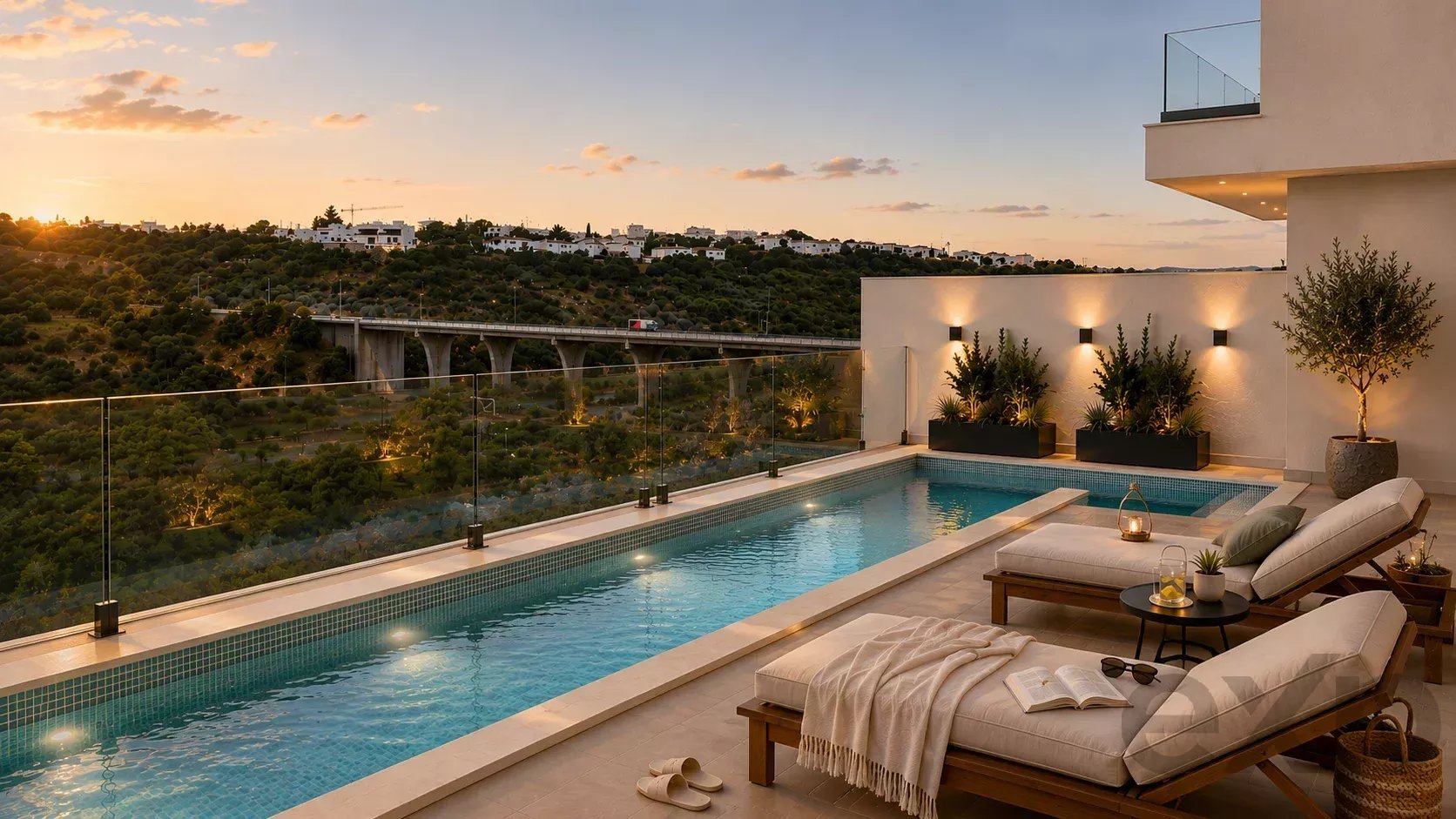 Contemporary Luxury Villa with Pool and Panoramic Views in Tavira, Algarve