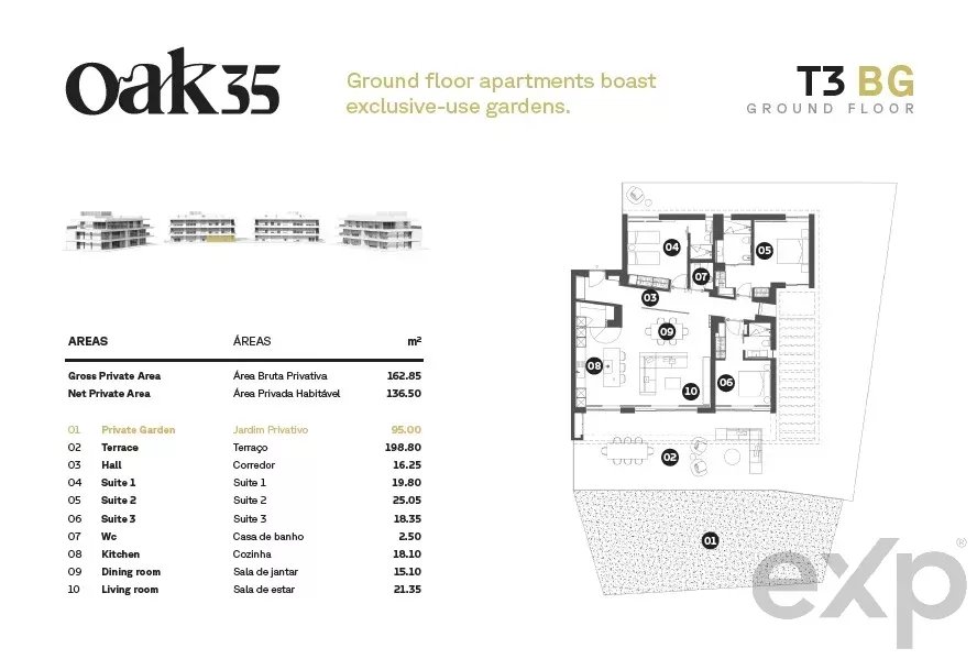 Appartement 3 chambres en copropriété de luxe