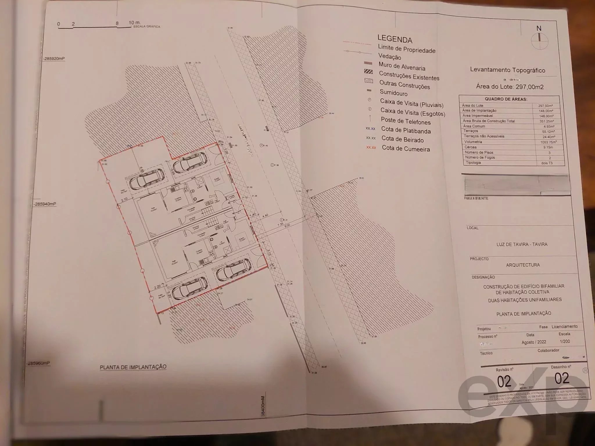 Urban Lot with Approved Project for 2 Semi-detached Houses | Luz de Tavira