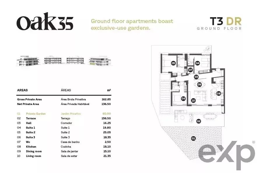 T2 appartement in luxecomplex OAK 35, Vilamoura