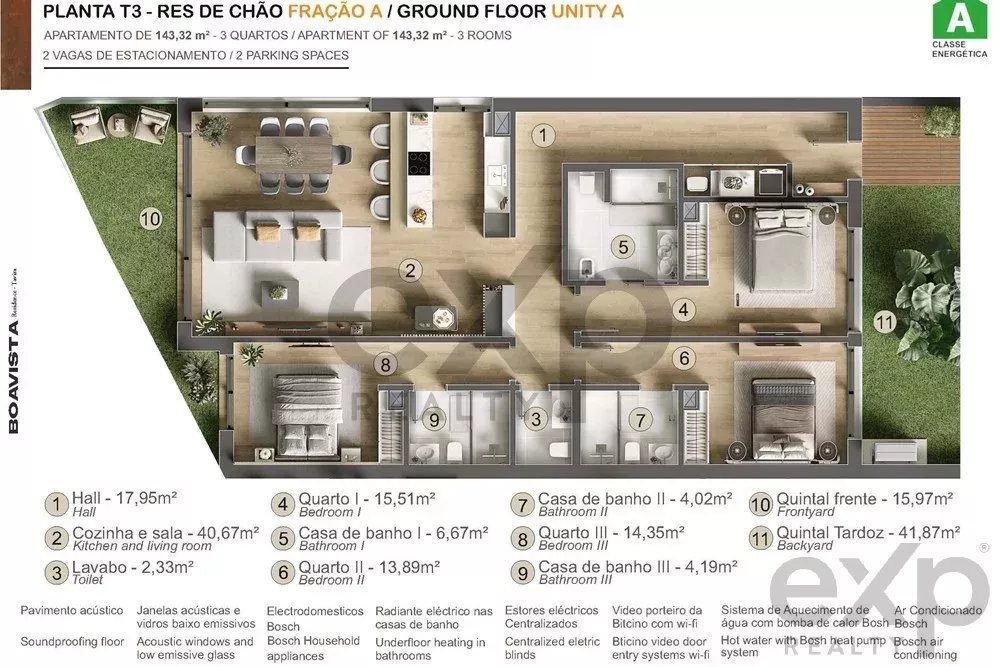 Wohnung mit 3 Schlafzimmern zum Verkauf – Neubauprojekt Boavista Ocean Tavira