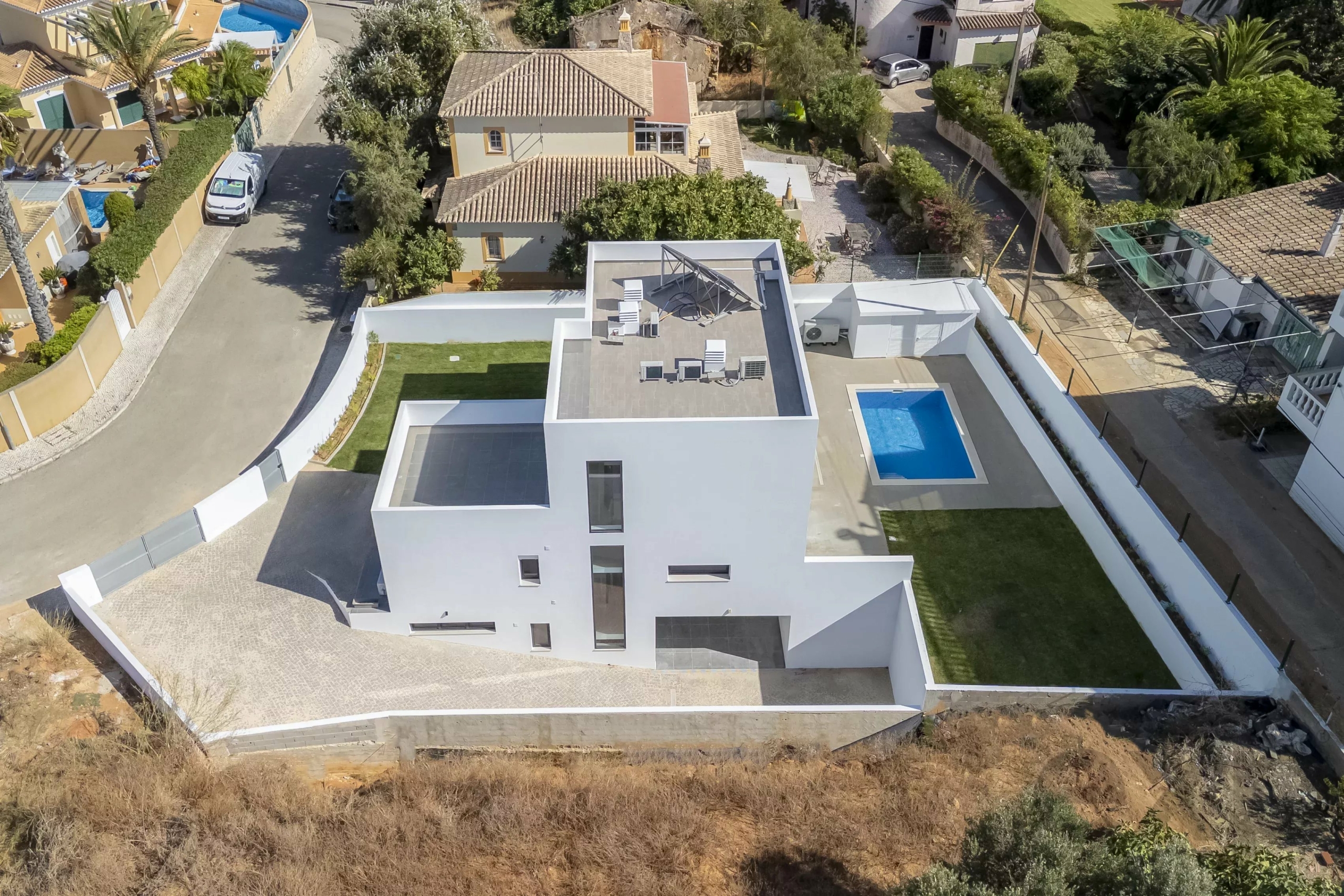 New-Build Villa with Private Pool, Steps from Meia Praia, Lagos