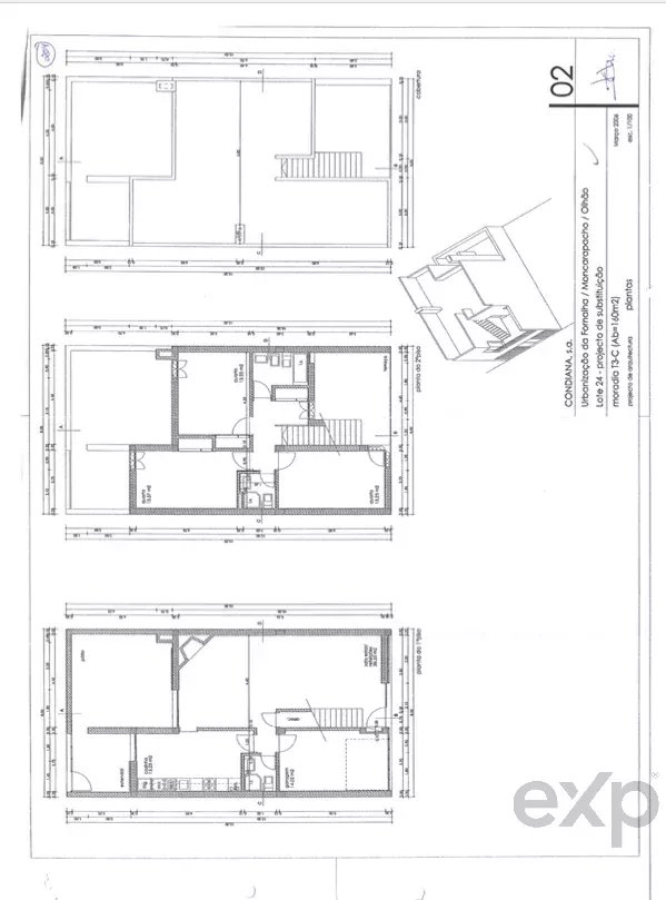 T3-rijwoning in het centrum van Moncarapacho