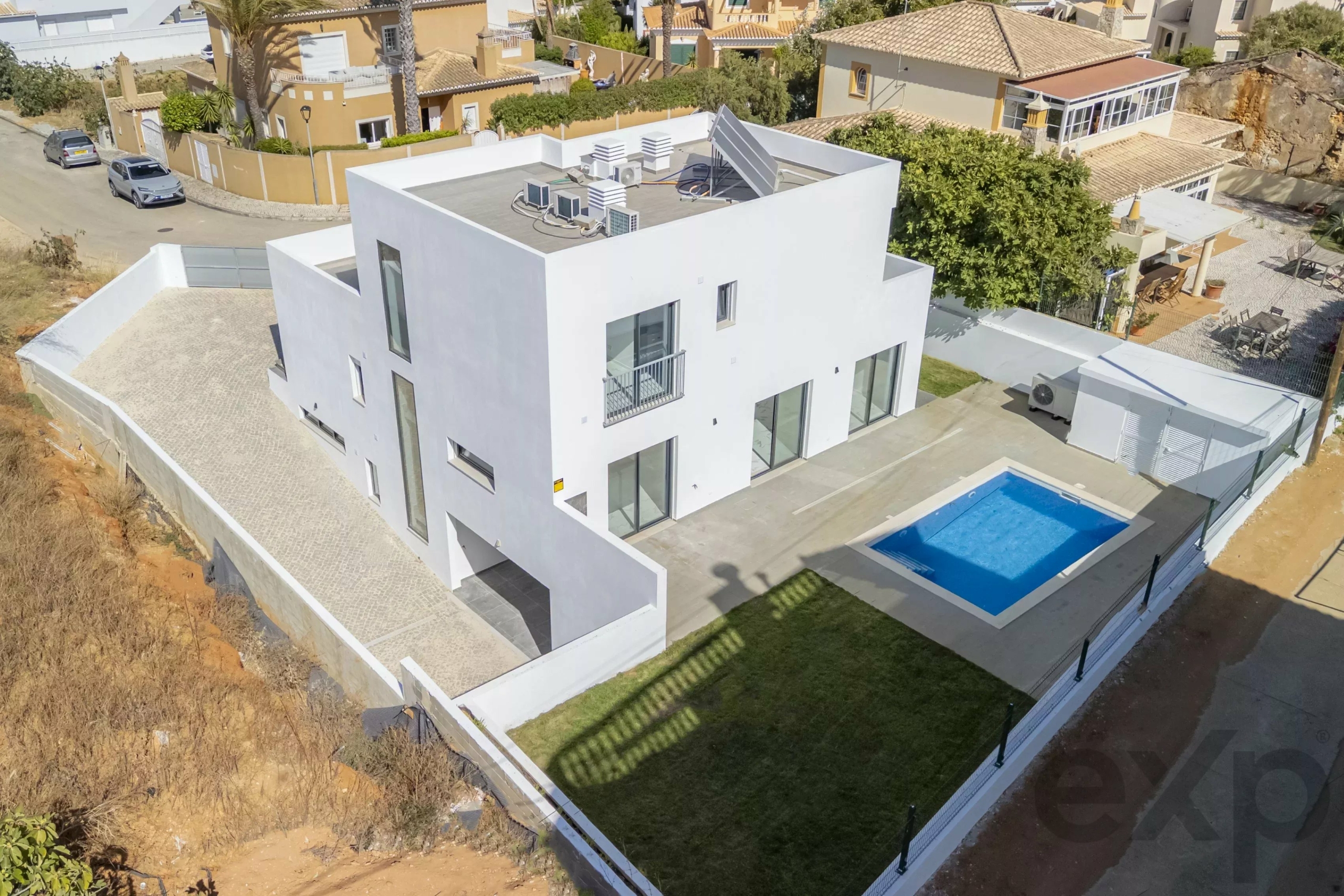 New-Build Villa with Private Pool, Steps from Meia Praia, Lagos