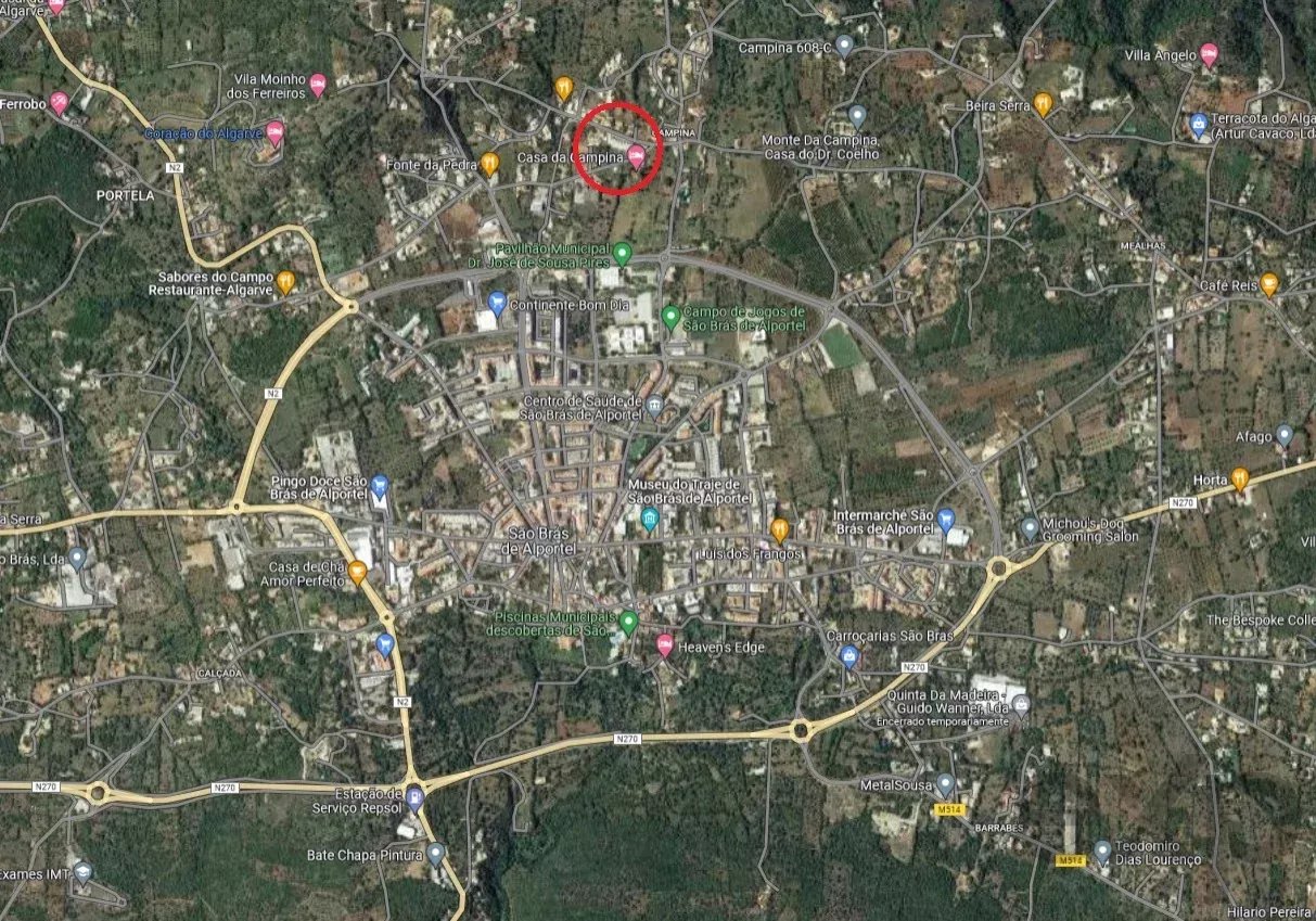 Urban Land for a 4-Bedroom Villa in São Brás de Alportel, Algarve
