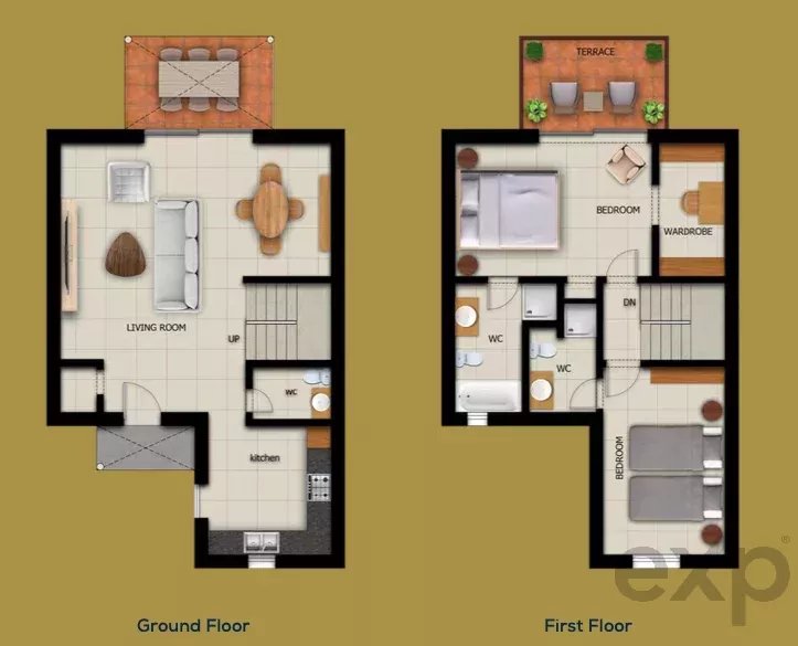 Modern 2-Bedroom Duplex in Village Resort, Carvoeiro – Algarve