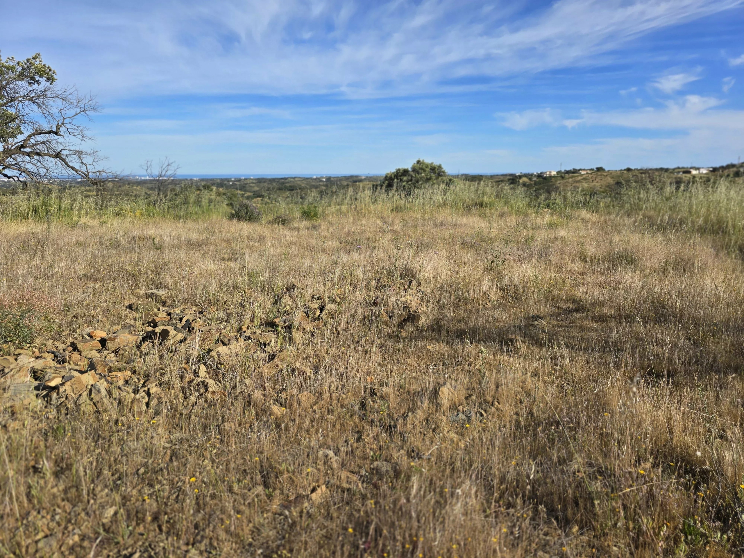 Rural land with sea view over one hectare