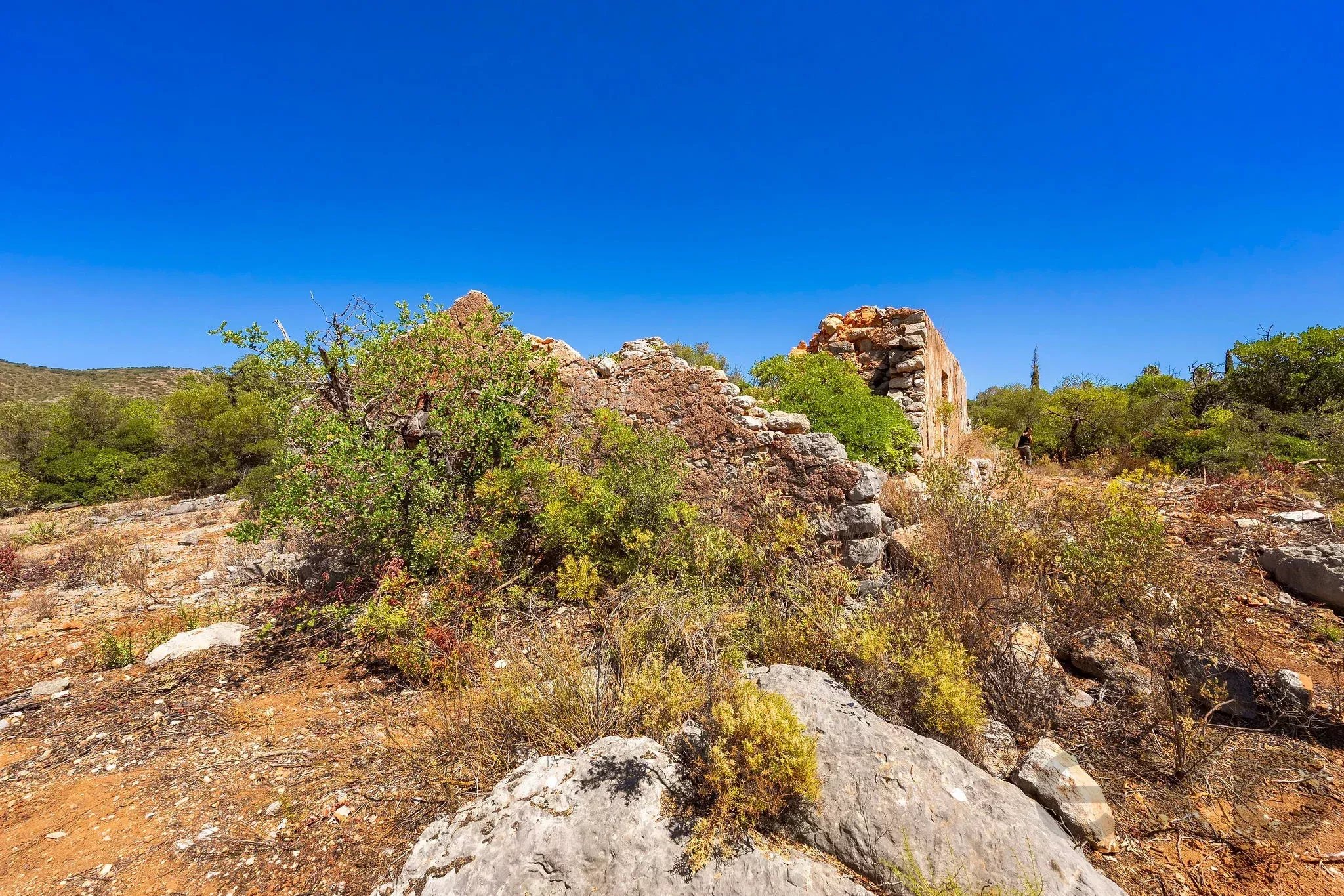 Hilltop Ruin with Breathtaking Countryside and Sea Views