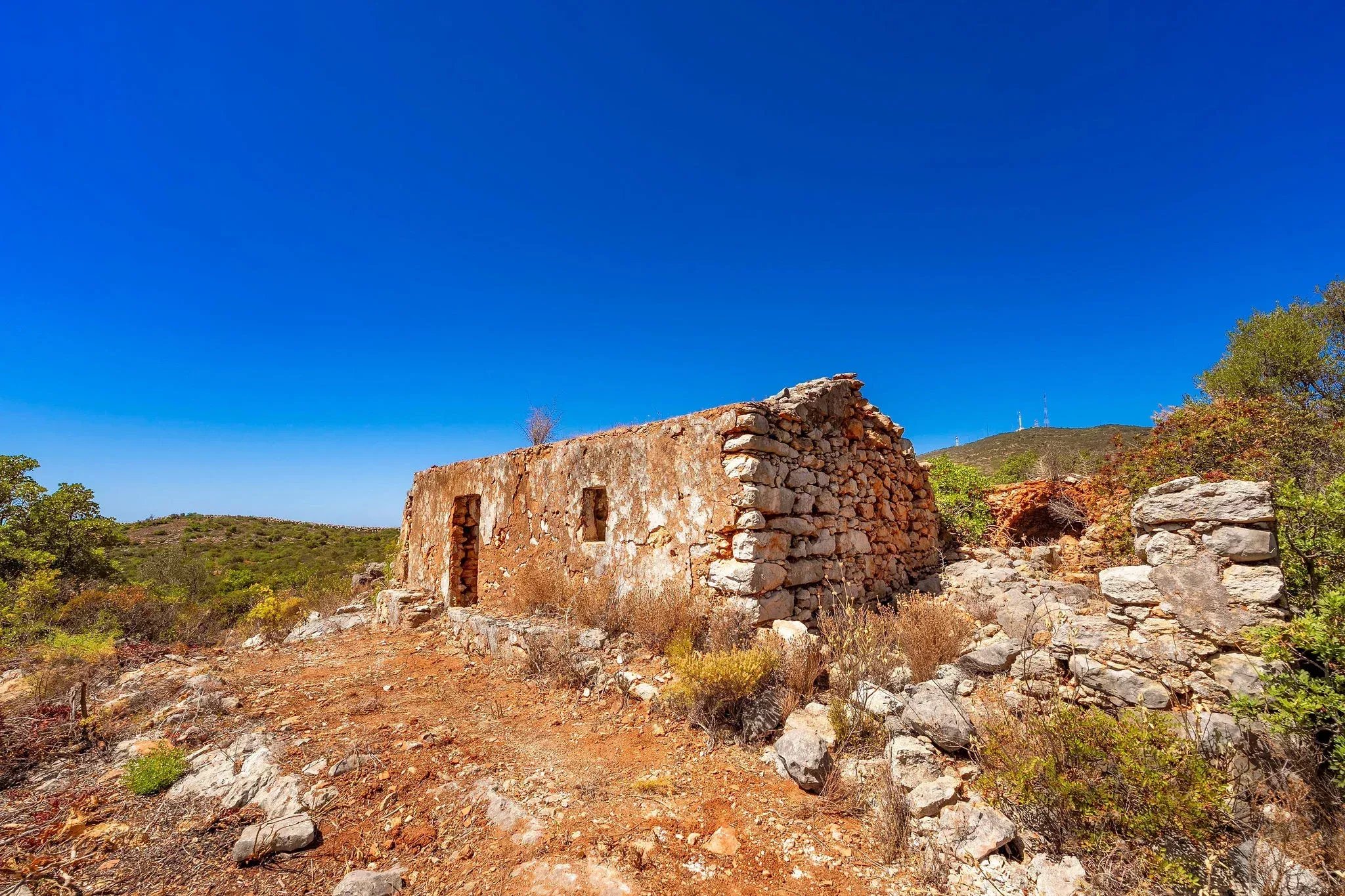 Hilltop Ruin with Breathtaking Countryside and Sea Views