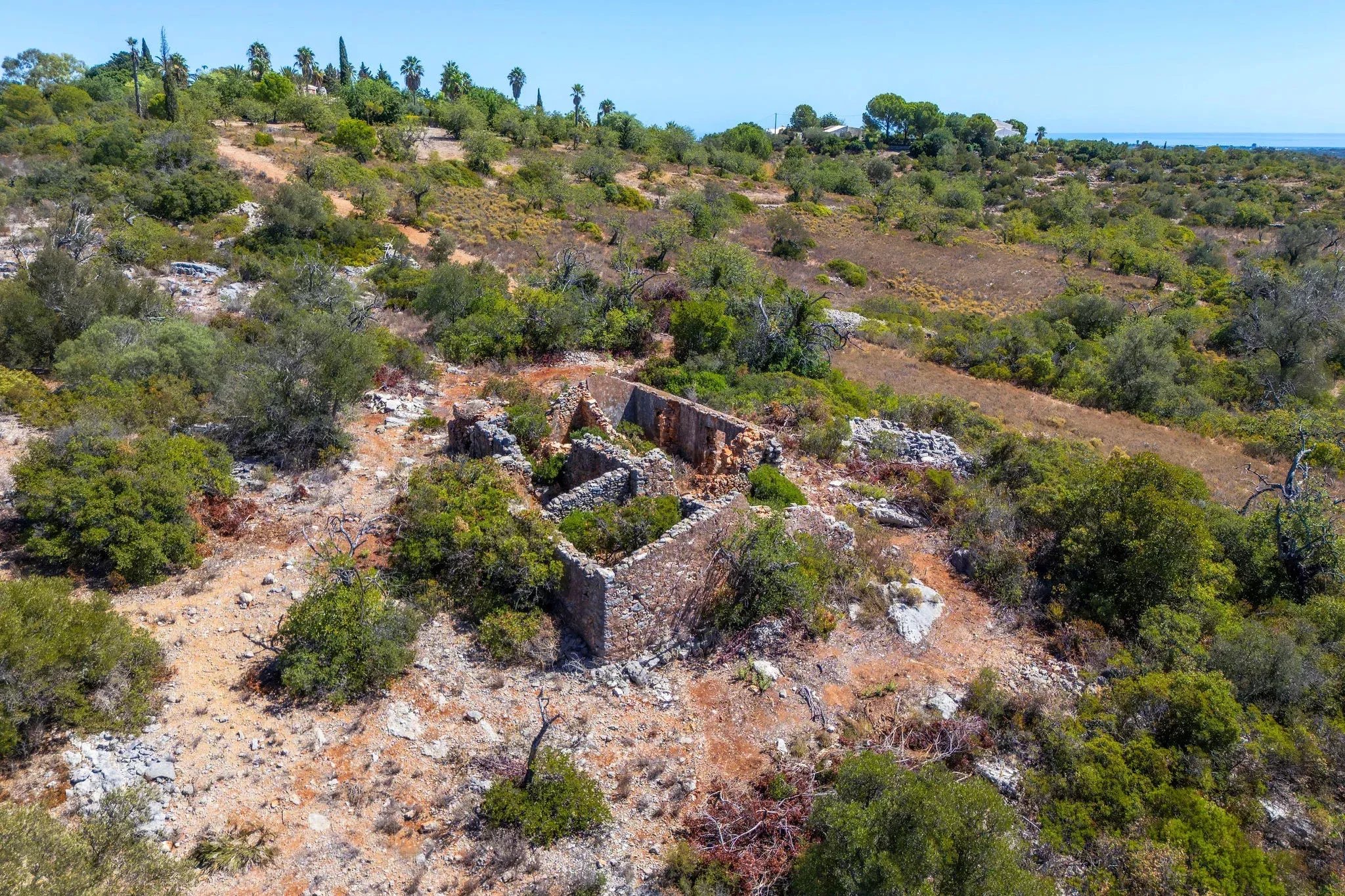 Hilltop Ruin with Breathtaking Countryside and Sea Views