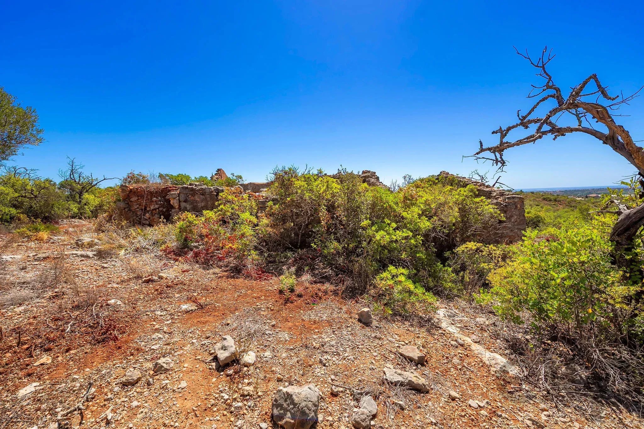 Hilltop Ruin with Breathtaking Countryside and Sea Views