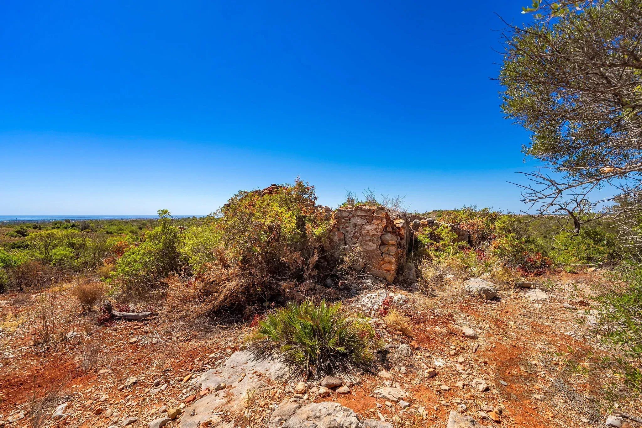 Hilltop Ruin with Breathtaking Countryside and Sea Views