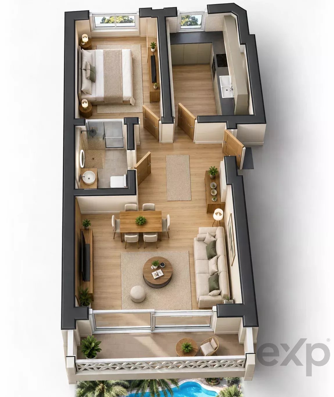 1-Zimmer-Wohnung in einer Anlage mit Pools, Vilamoura, Algarve, Portugal
