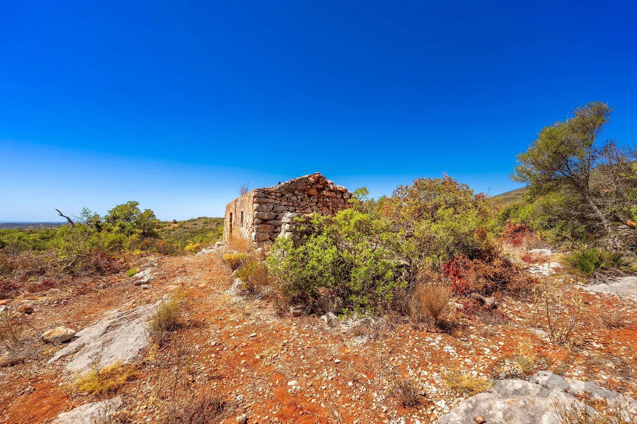 Hilltop Ruin with Breathtaking Countryside and Sea Views