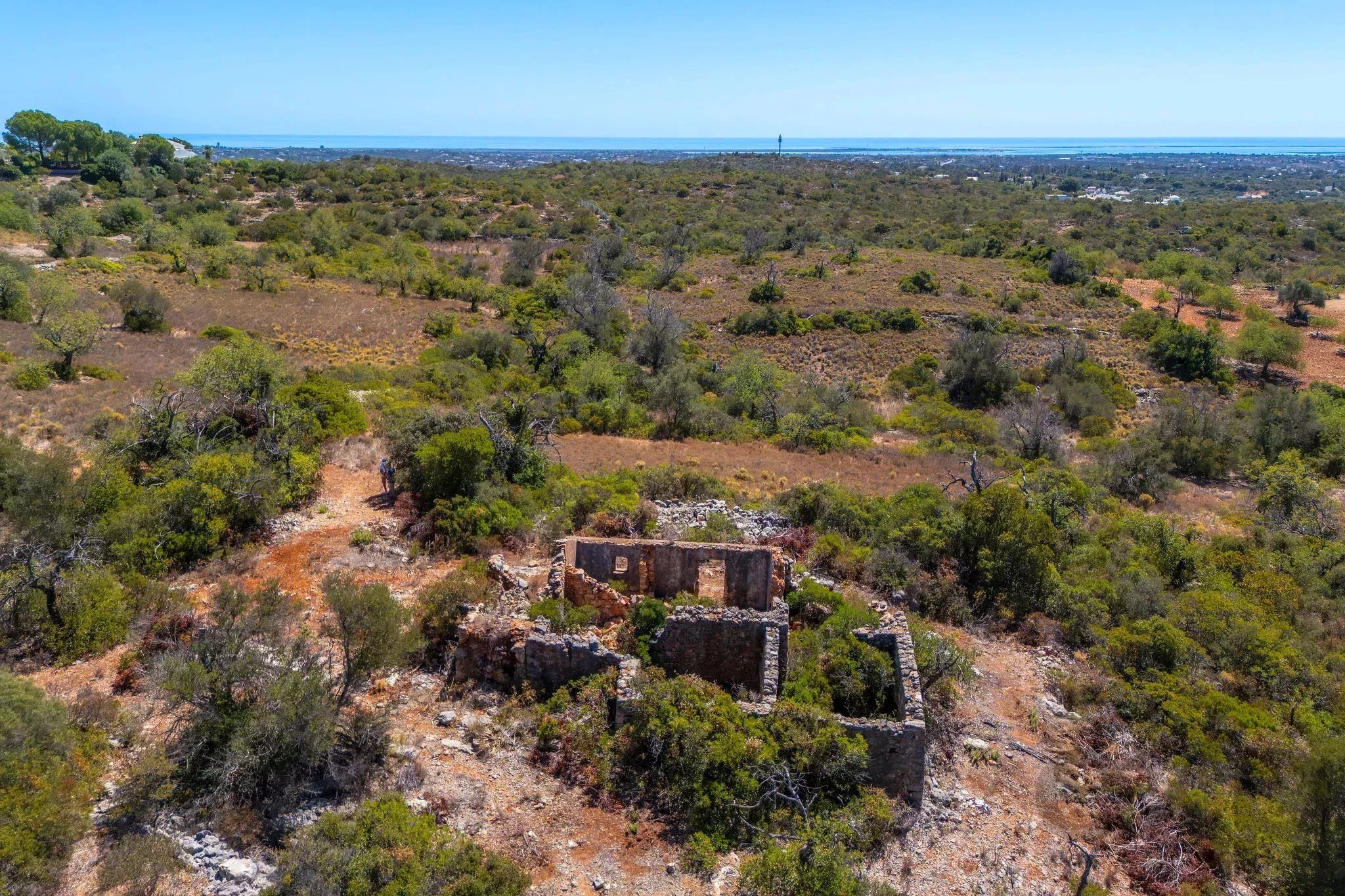 Hilltop Ruin with Breathtaking Countryside and Sea Views