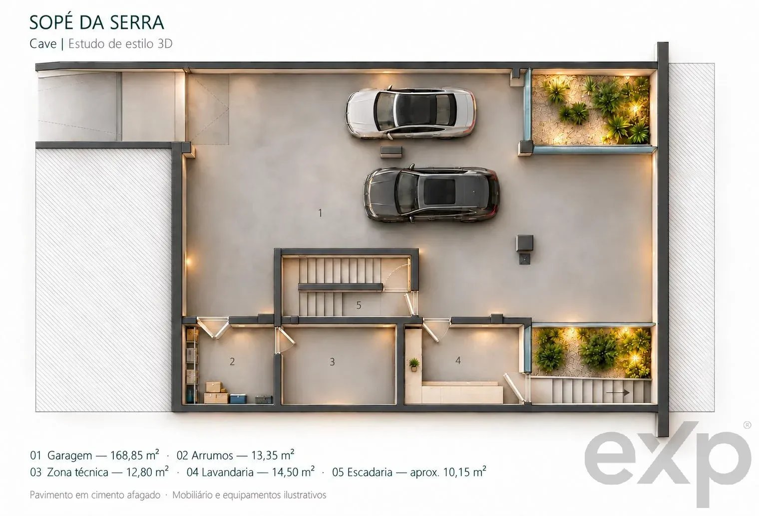 Projeto de Moradia Contemporânea T4 em São Brás de Alportel, Algarve, Faro