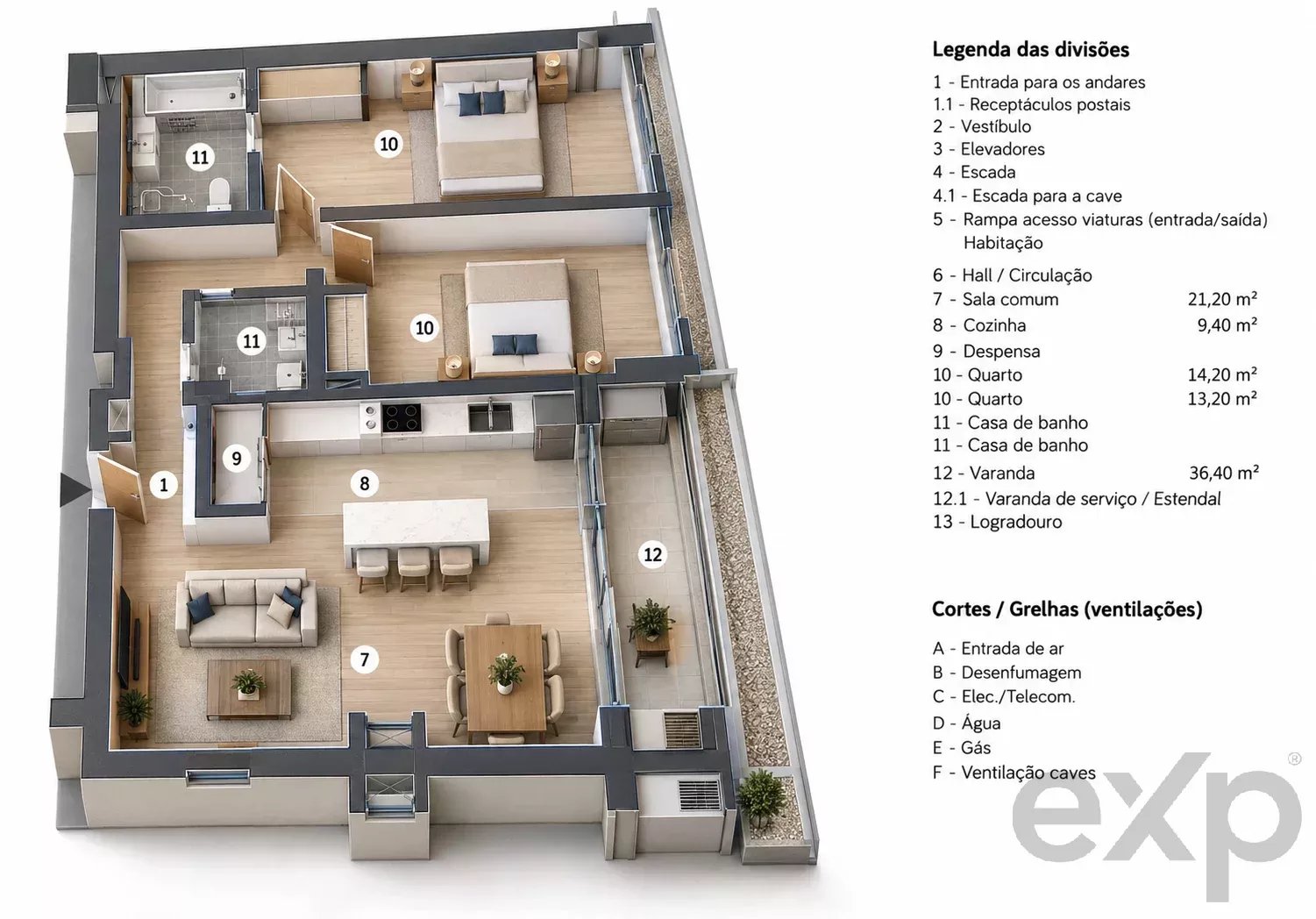 Semi-New 2-Bedroom Apartment in São Brás de Alportel - Faro - Algarve